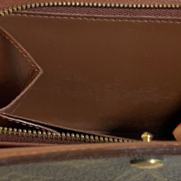 Vintage 90s Louis Vuitton Monogram Porte Monnaie Billets Tresor Wallet w/ Box - Picture 8 of 16